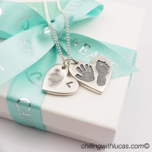 Duo of hearts necklace
