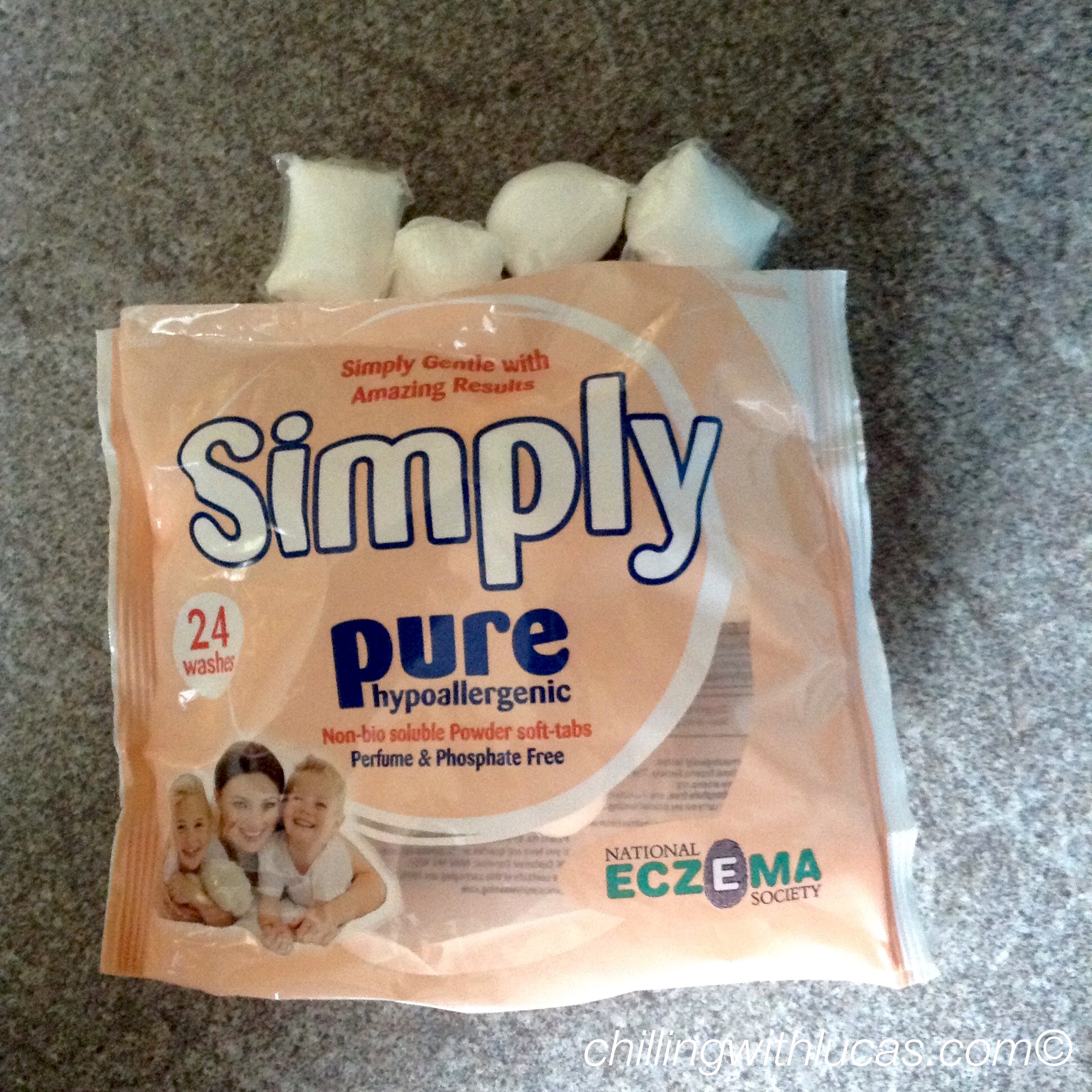 Simply pure hypoallergenic washing tab