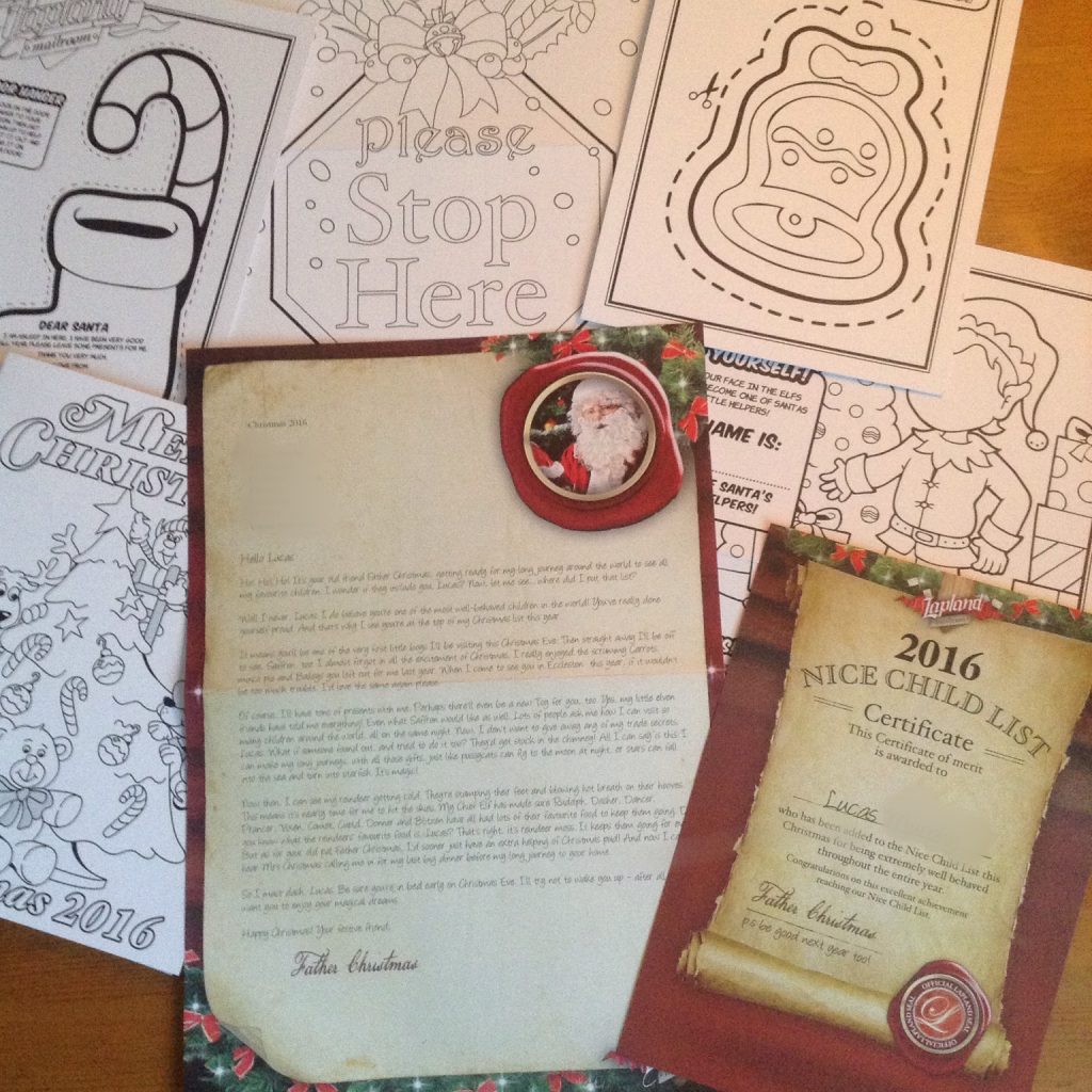 Lapland Mailroom Review Letter and activity pack