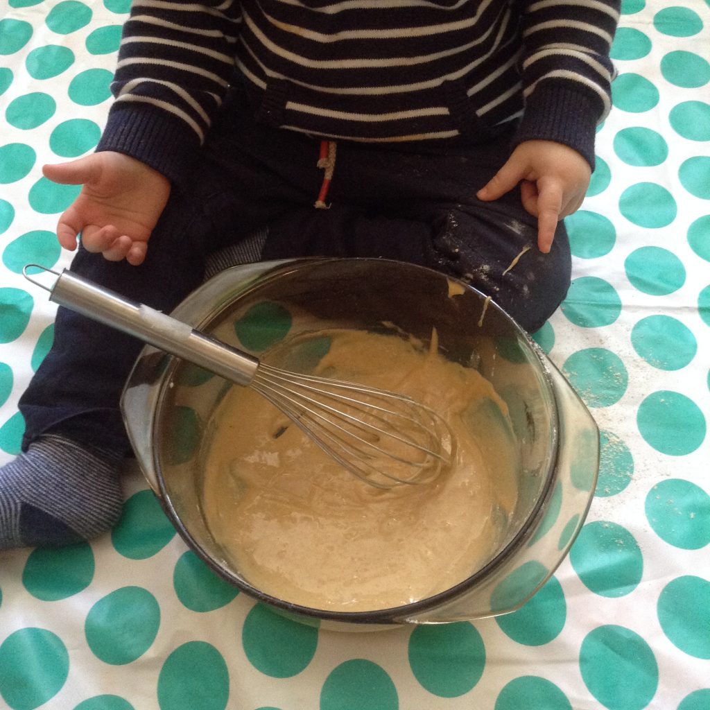 baking Mickey Mouse fairy cakes
