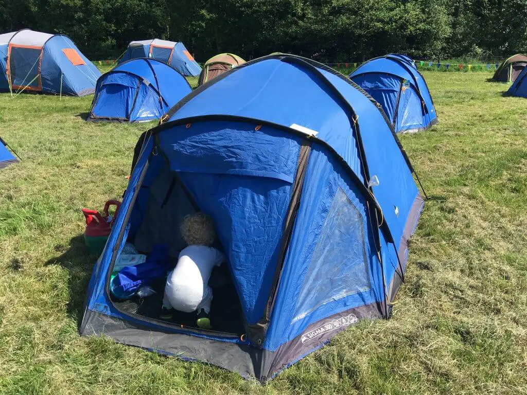 Geronimo festival blue 3 man tent from tangerine fields