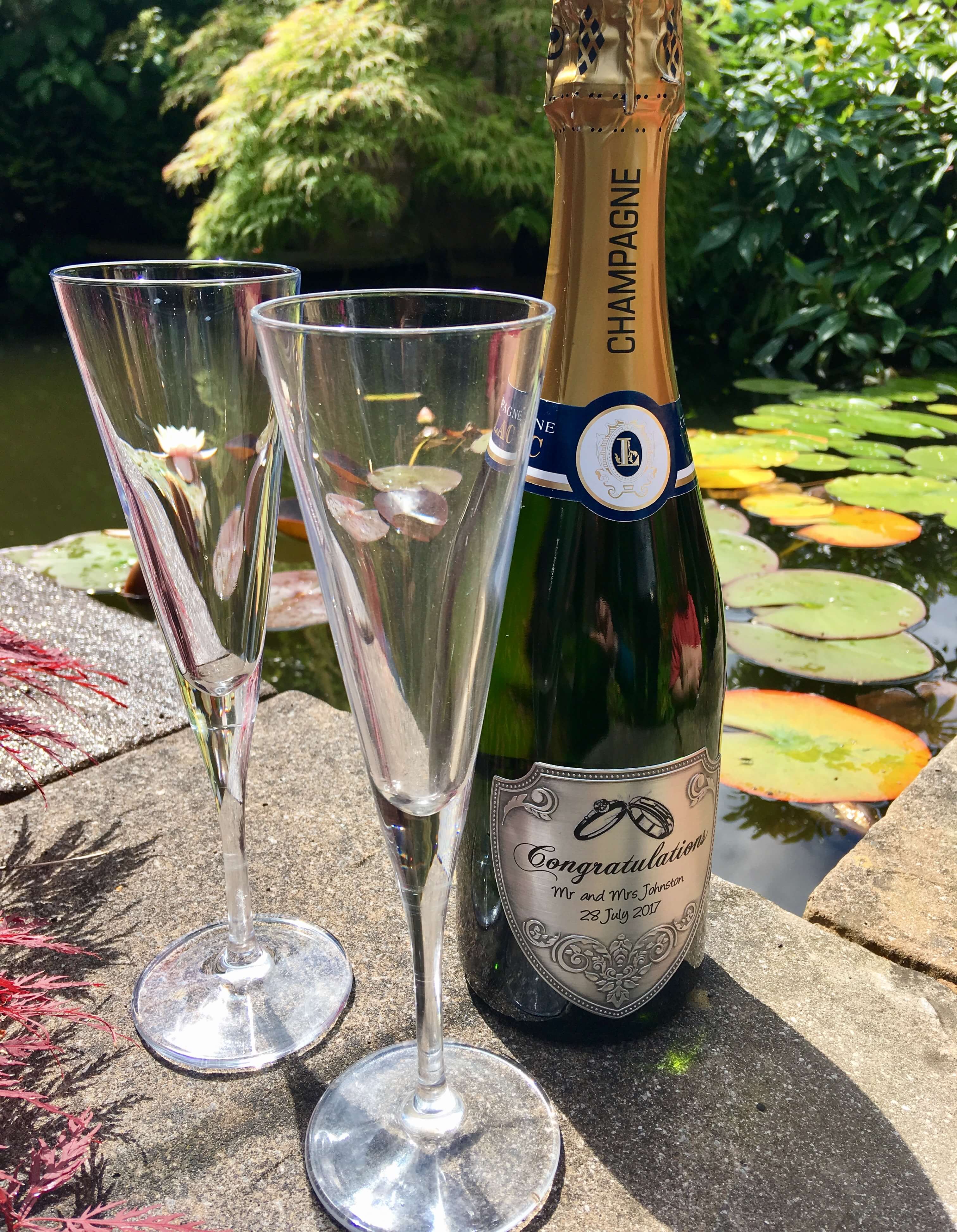 Personalised champagne