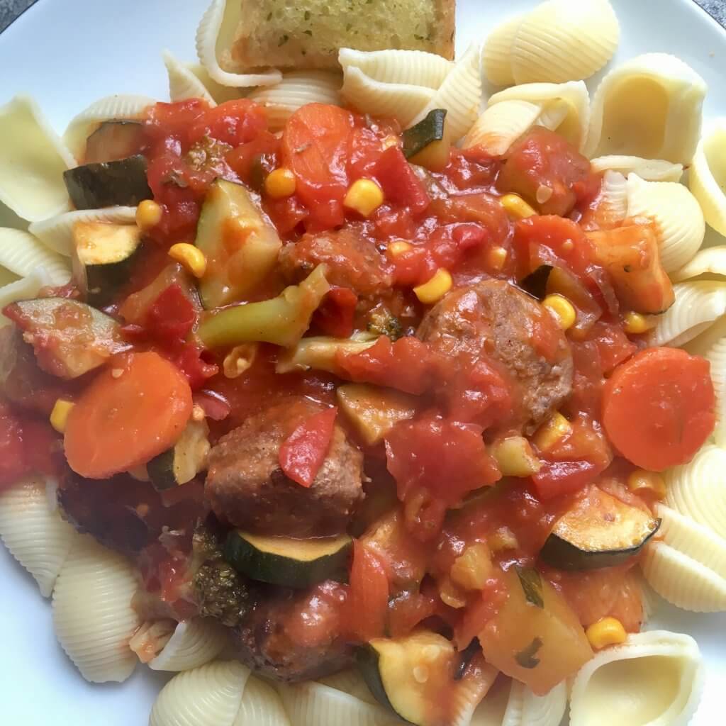 Healthy pasta and meatballs #HealthyRedMeat 