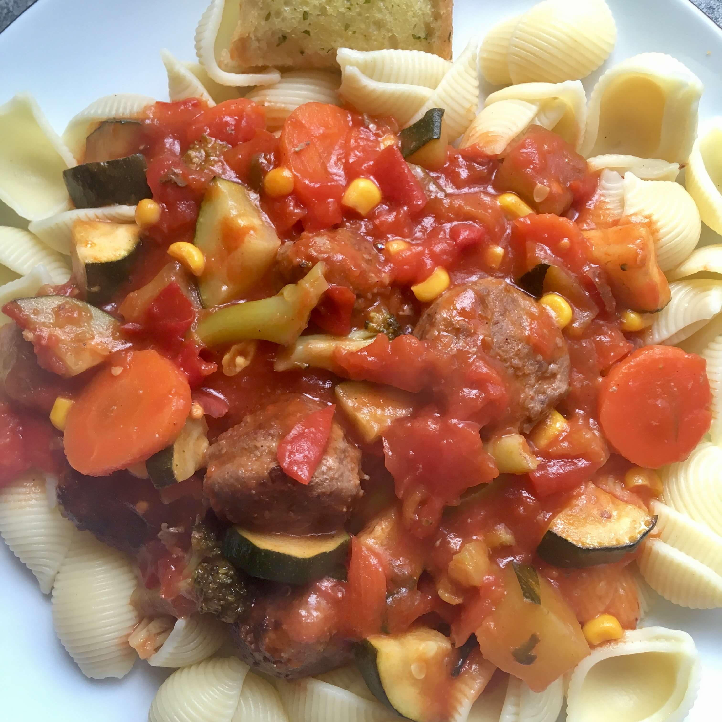 Healthy pasta and meatballs #HealthyRedMeat