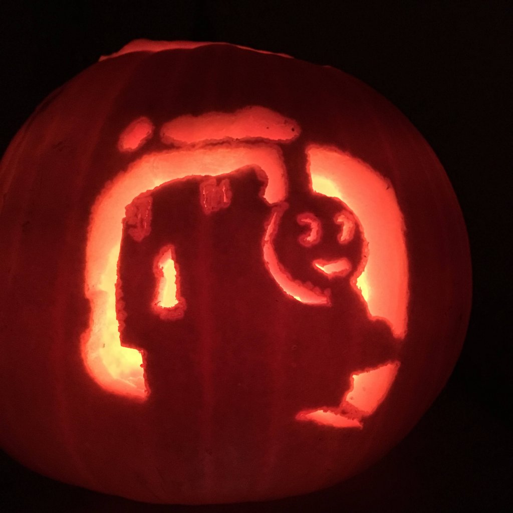 Thomas the tank engine pumpkin 
