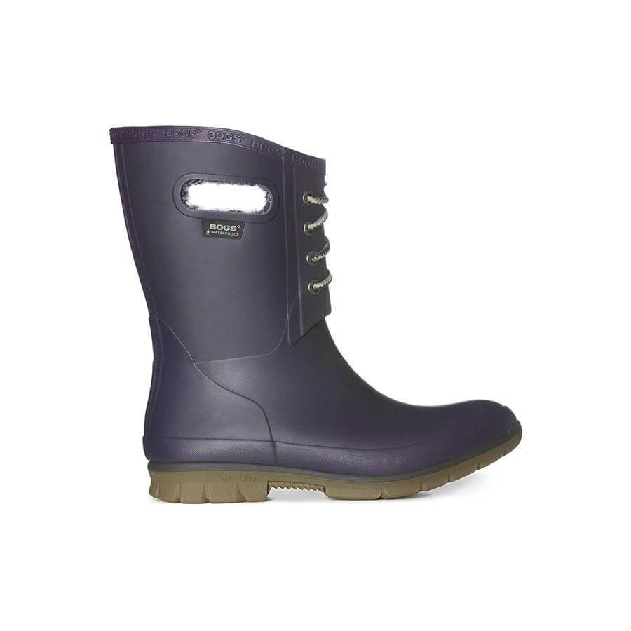 Winter boots purple bogs wellington boots