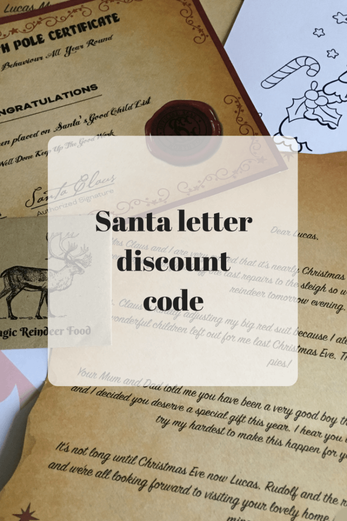 Magic Santa letter discount code