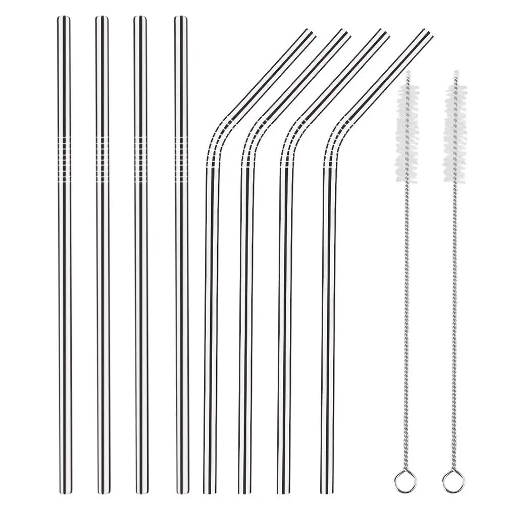 easy ways to go plastic free, stainless steel straws
