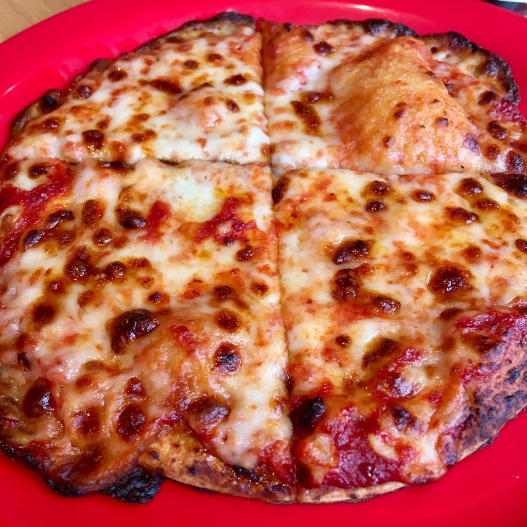 Epic Pizza’s at Pizza Hut Children’s cheese and tomato pizza 