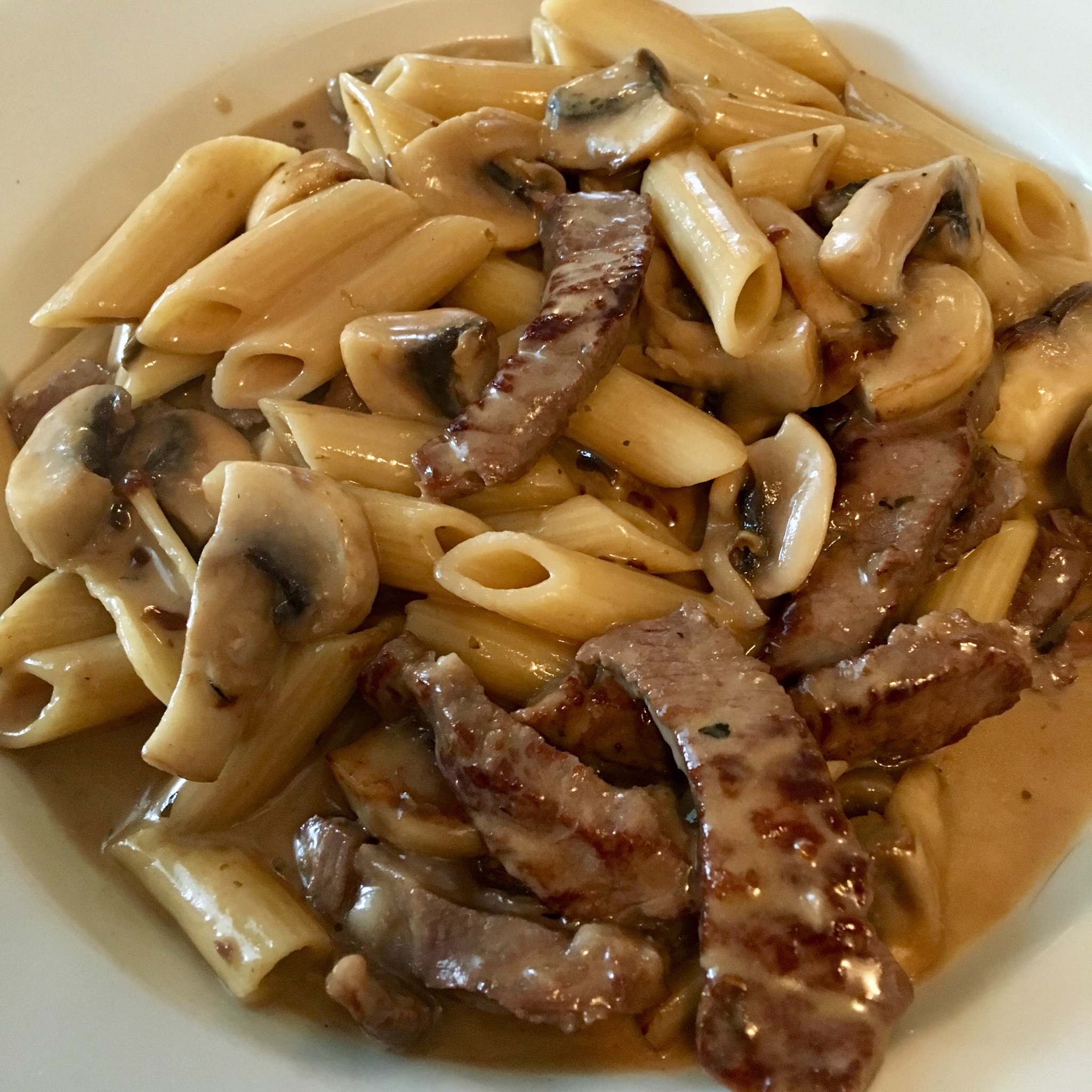 1817 restaurant, Standish. Steak and mushroom pasta