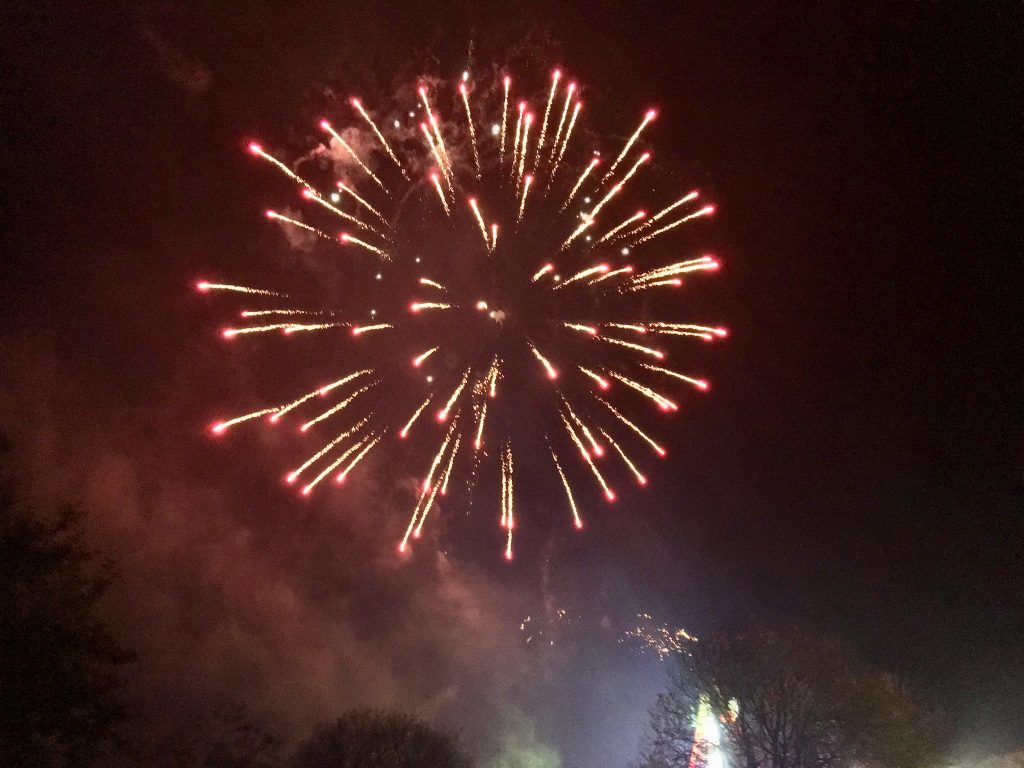 Last drop village, Bolton review Fireworks 