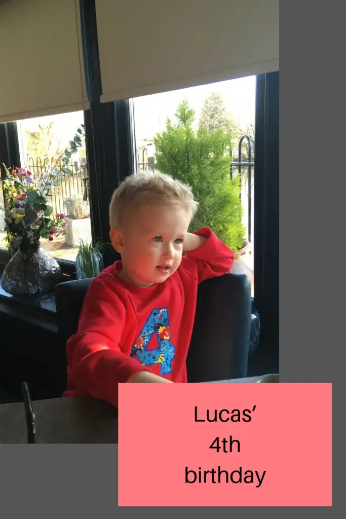 Lucas’ 4th birthday celebrations 