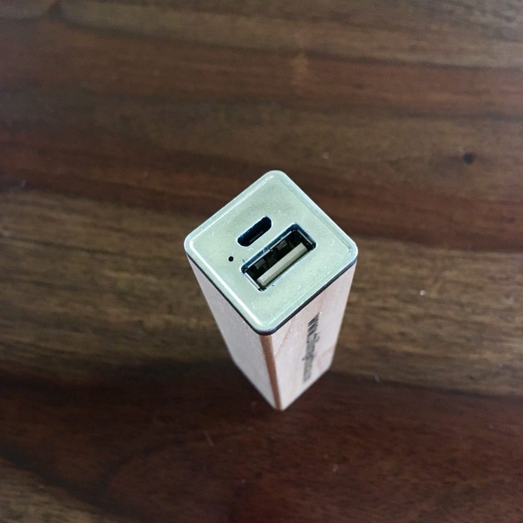 The power pack showing the end which is silver where the wires would be plugged into 