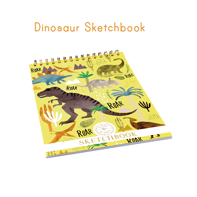 Floss & Rock dinosaur sketchbook 