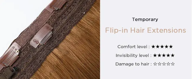 flip in hair extensions