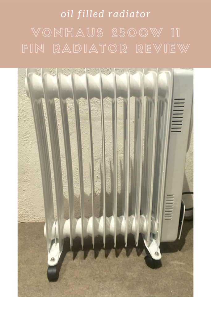 VonHaus 2500w 11 fin radiator review
