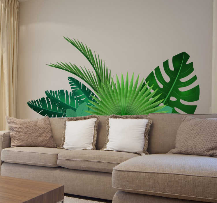 Ten stickers tropical leave wall sticker 