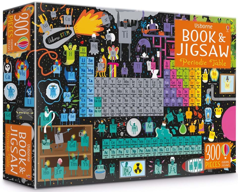 usborne book periodic table jigsaw and book set