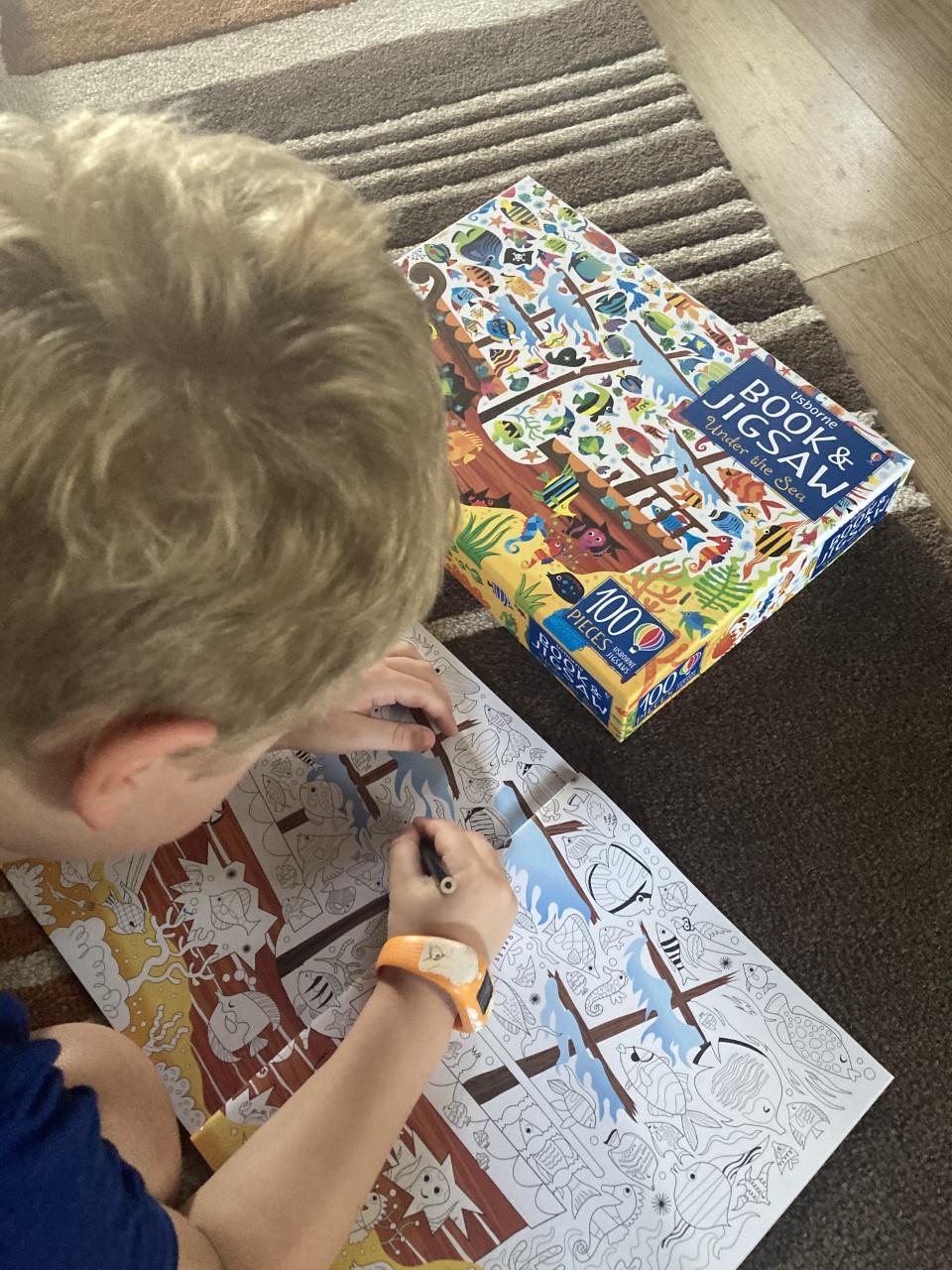 under the sea jigsaw and book