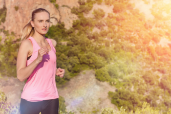 lady running