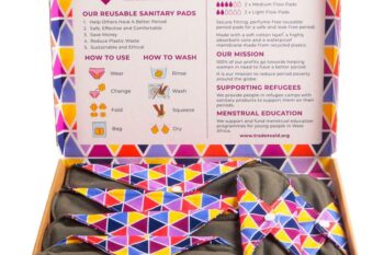 trade to aid reusable sanitary pads