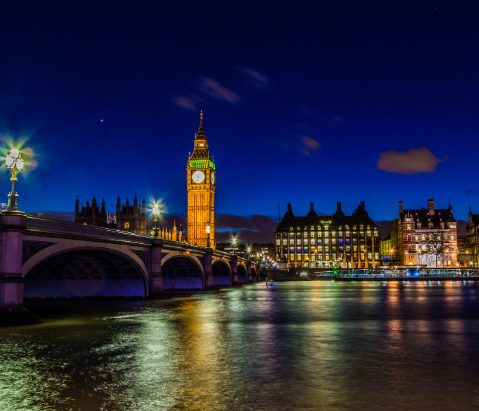london at night