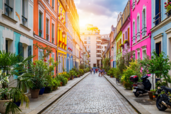 rue cremieux in paris is one of the colourful places in france to visit