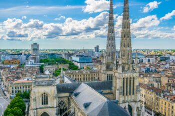 aerial view of bordeaux