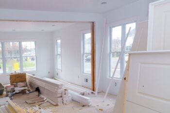 renovation in living room