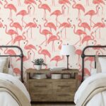 flamingo peel and stick wallpaper