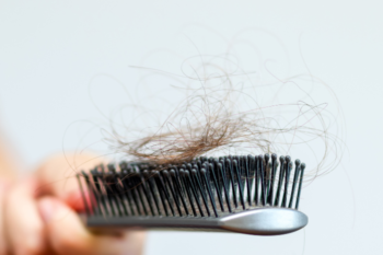 brush with hair on the top