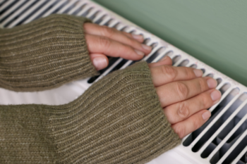 hands on a radiator