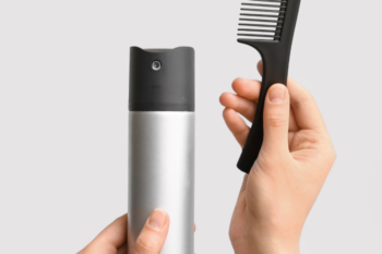 hairspray and comb