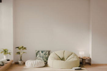 calm home beanbag living room